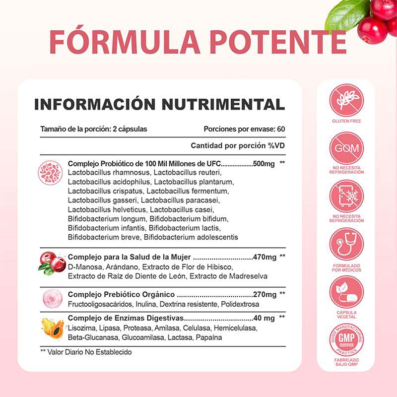 PROBIOTICOS MUJER-capsules - o - Probiotics Women Health recensie en prijs