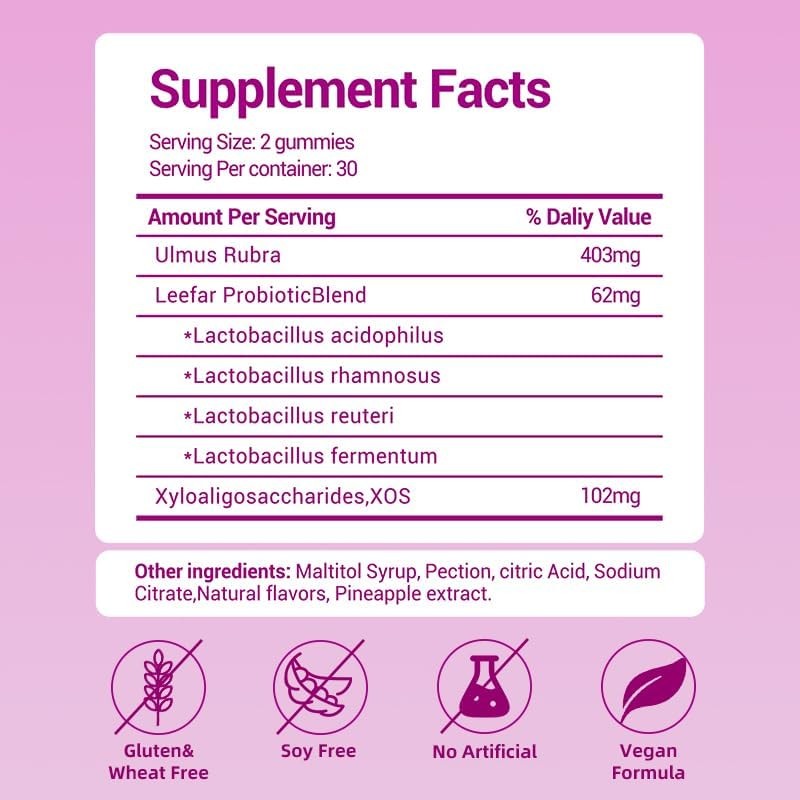 Vrouwelijke gummies voor vrouw - Probiotics Women Health recensie en prijs